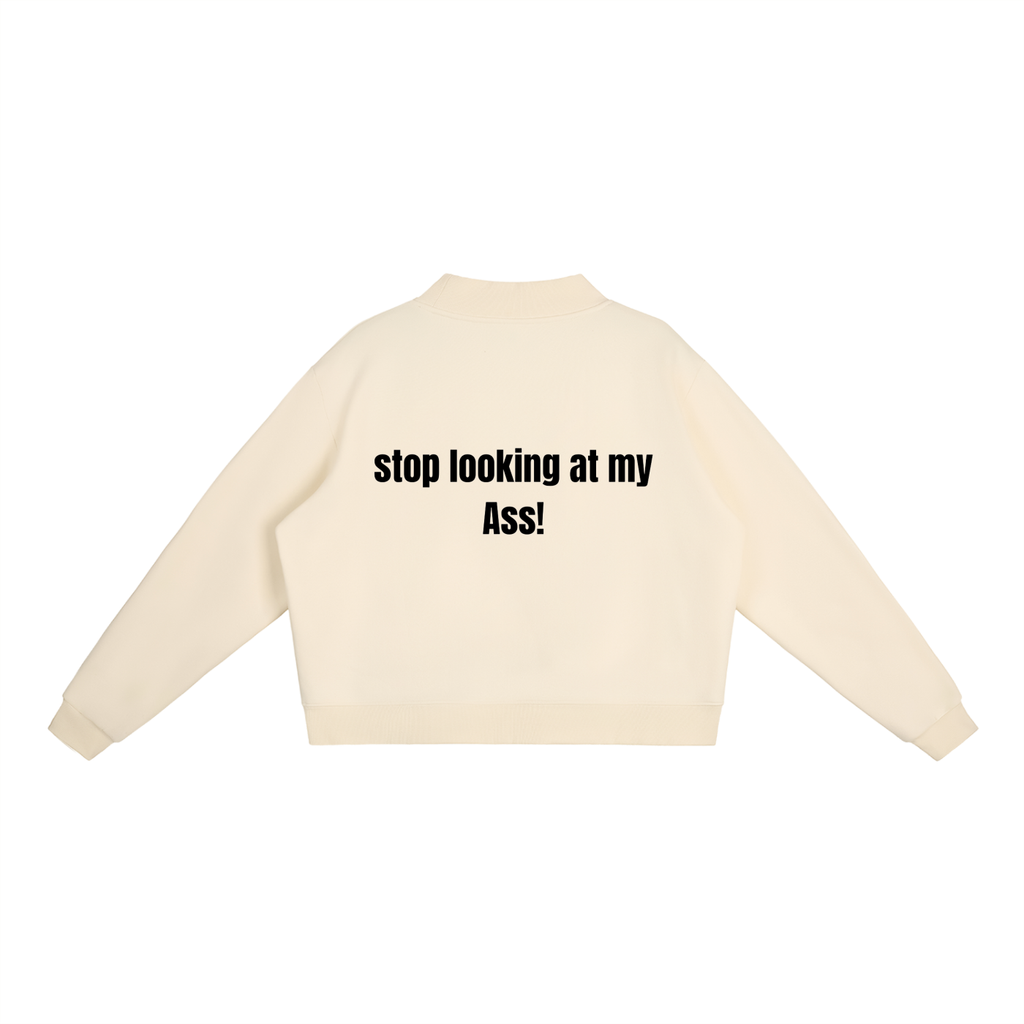 Essential Fleece Mock-Neck Crew Sweatshirt