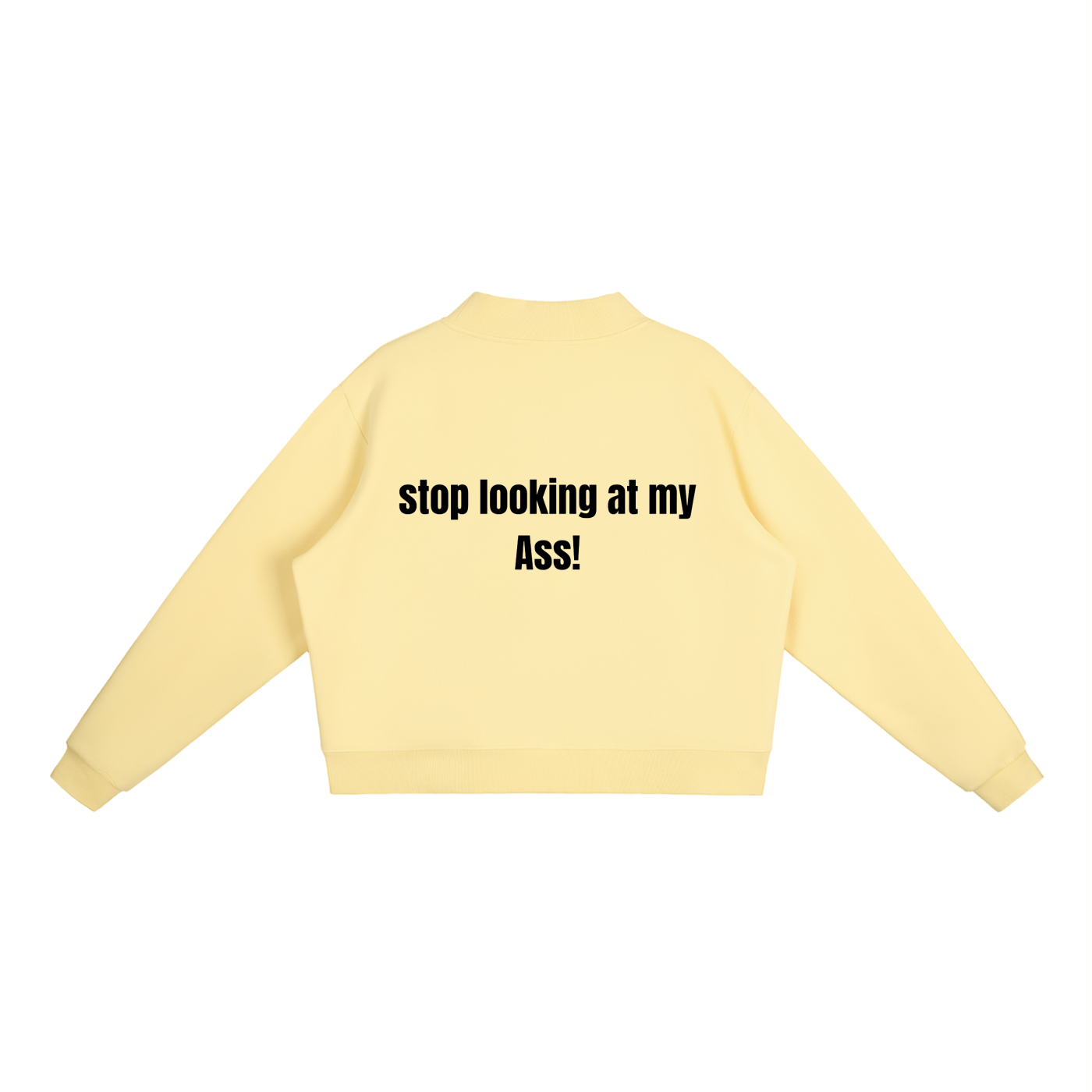 Essential Fleece Mock-Neck Crew Sweatshirt