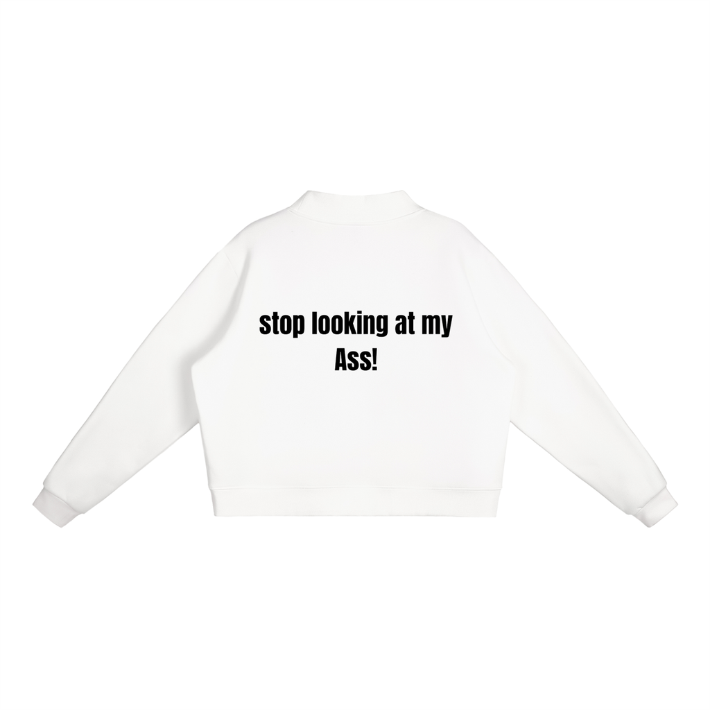 Essential Fleece Mock-Neck Crew Sweatshirt