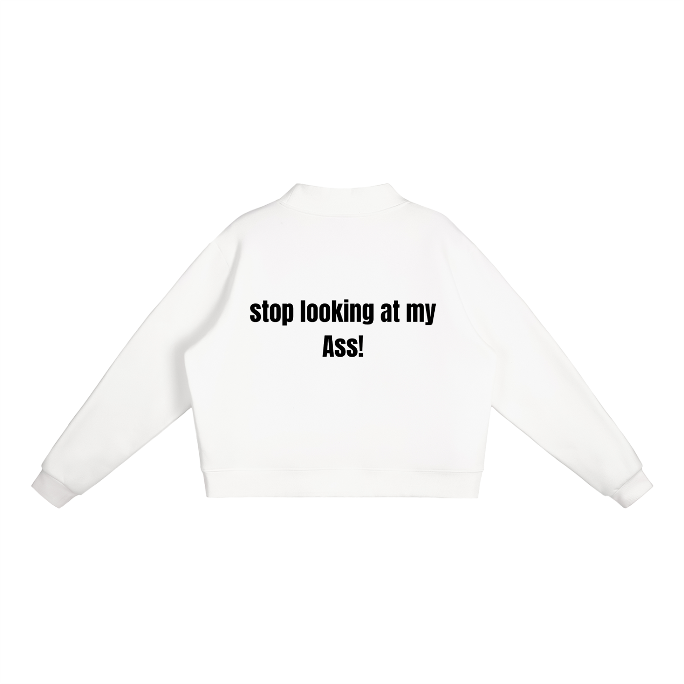 Essential Fleece Mock-Neck Crew Sweatshirt